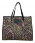 ETRO（エトロ）の古着「ジャガード ペイズリー柄トートバッグ」｜ブラック