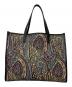 ETRO (エトロ) ジャガード ペイズリー柄トートバッグ ブラック：32000円