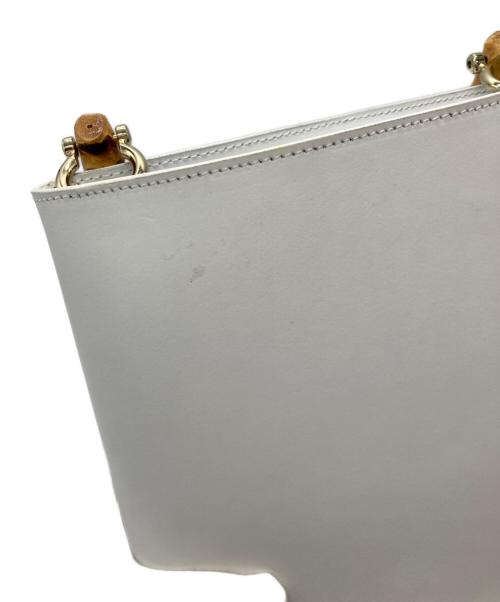Aquascutum（アクアスキュータム）Aquascutum (アクアスキュータム) ハラコトートバッグ ブラック×カーキの古着・服飾アイテム