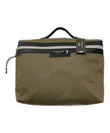 LONGCHAMP（ロンシャン）の古着「ドキュメントホルダー」｜カーキ