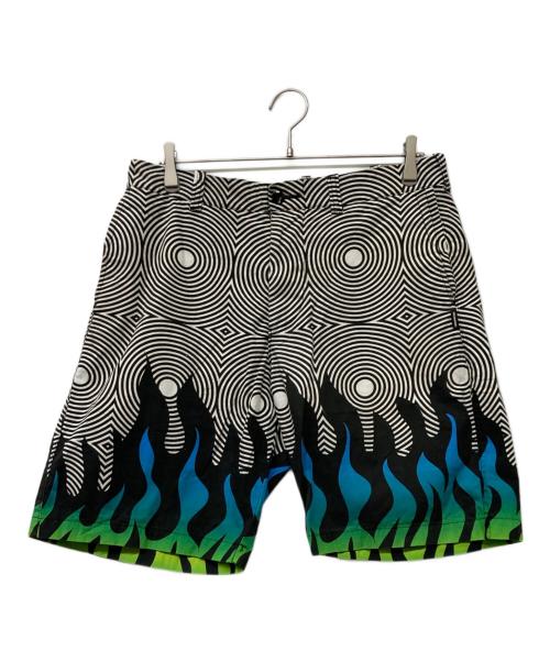 NEIGHBORHOOD（ネイバーフッド）NEIGHBORHOOD (ネイバーフッド) アブストラクトパターン ショートパンツ ブラック サイズ:Mの古着・服飾アイテム