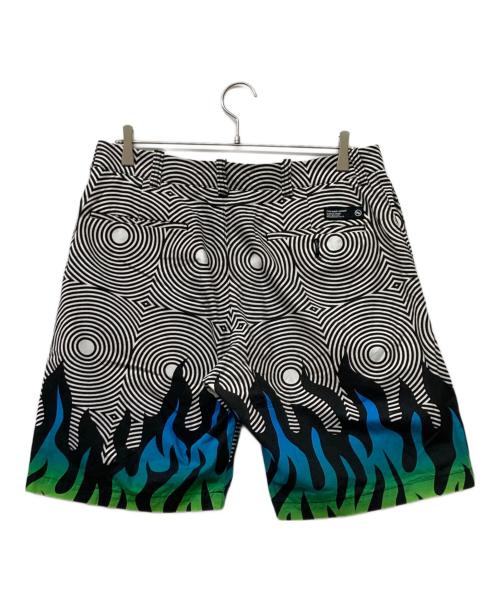NEIGHBORHOOD（ネイバーフッド）NEIGHBORHOOD (ネイバーフッド) アブストラクトパターン ショートパンツ ブラック サイズ:Mの古着・服飾アイテム