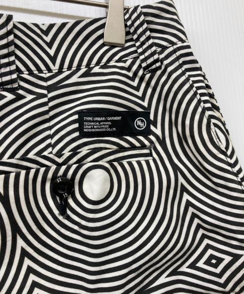 NEIGHBORHOOD（ネイバーフッド）NEIGHBORHOOD (ネイバーフッド) アブストラクトパターン ショートパンツ ブラック サイズ:Mの古着・服飾アイテム