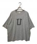 blurhms ROOTSTOCKブラームスルーツストック）の古着「Cotton Rayon 88/12 Print Tee/半袖カットソー」｜グレー