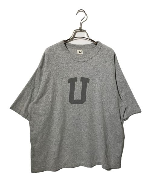 blurhms ROOTSTOCK（ブラームスルーツストック）blurhms ROOTSTOCK (ブラームスルーツストック) Cotton Rayon 88/12 Print Tee/半袖カットソー グレー サイズ:2の古着・服飾アイテム