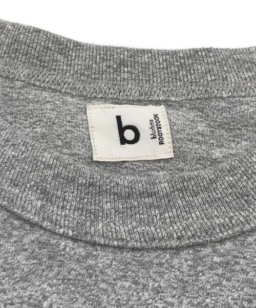 blurhms ROOTSTOCK（ブラームスルーツストック）blurhms ROOTSTOCK (ブラームスルーツストック) Cotton Rayon 88/12 Print Tee/半袖カットソー グレー サイズ:2の古着・服飾アイテム