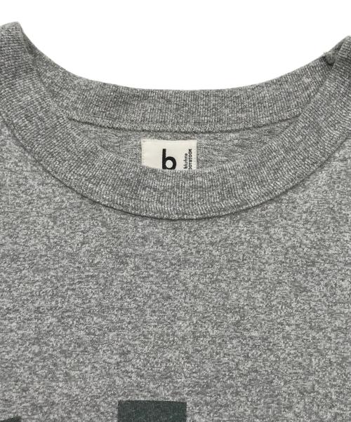 blurhms ROOTSTOCK（ブラームスルーツストック）blurhms ROOTSTOCK (ブラームスルーツストック) Cotton Rayon 88/12 Print Tee/半袖カットソー グレー サイズ:2の古着・服飾アイテム
