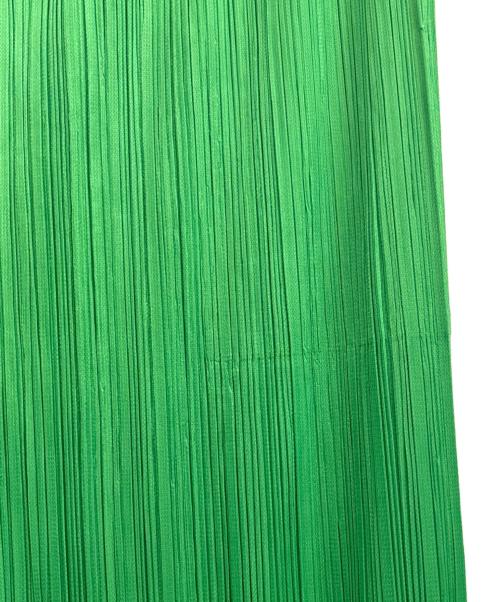 PLEATS PLEASE（プリーツプリーズ）PLEATS PLEASE (プリーツプリーズ) プリーツストレートパンツ グリーン サイズ:2の古着・服飾アイテム