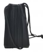 PLEATS PLEASEプリーツプリーズ）の古着「DEWDROP PLEATS BAG/ショルダーポーチ」｜ブラック