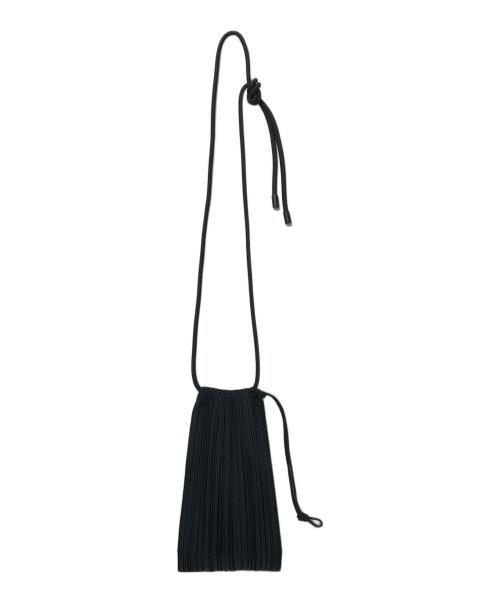 PLEATS PLEASE（プリーツプリーズ）PLEATS PLEASE (プリーツプリーズ) DEWDROP PLEATS BAG/ショルダーポーチ ブラックの古着・服飾アイテム