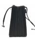 PLEATS PLEASE (プリーツプリーズ) DEWDROP PLEATS BAG/ショルダーポーチ ブラック：15000円
