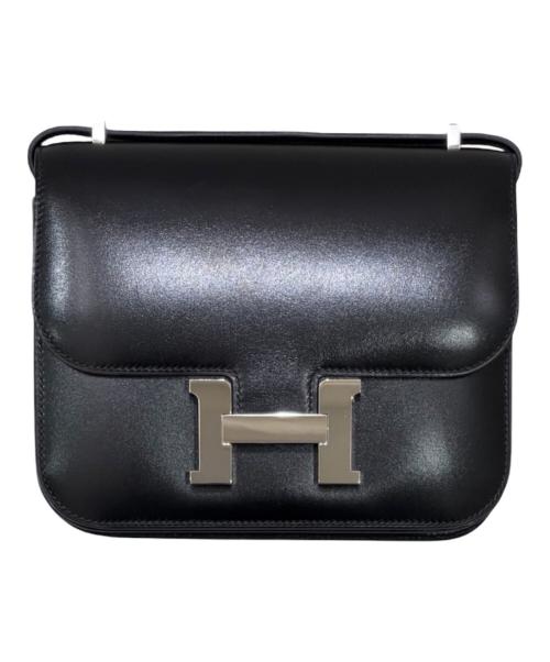 HERMES（エルメス）HERMES (エルメス) コンスタンス3 18 ミロワール/シルバー金具/ボックスカーフ/B刻印:2023年製  ブラック サイズ:3 18の古着・服飾アイテム