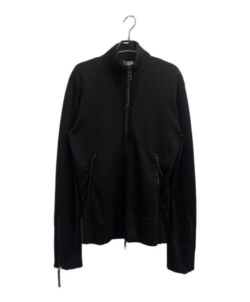 DIOR HOMME（ディオール オム）DIOR HOMME (ディオール オム) ジップアップニットジャケット ブラック サイズ:Sの古着・服飾アイテム