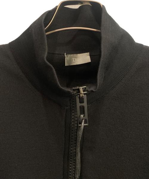 DIOR HOMME（ディオール オム）DIOR HOMME (ディオール オム) ジップアップニットジャケット ブラック サイズ:Sの古着・服飾アイテム