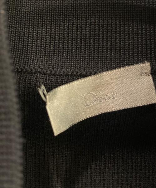 DIOR HOMME（ディオール オム）DIOR HOMME (ディオール オム) ジップアップニットジャケット ブラック サイズ:Sの古着・服飾アイテム