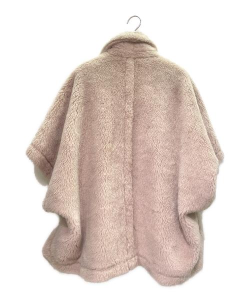 MaxMara（マックスマーラ）MaxMara (マックスマーラ) テディベア ポンチョ/ポンチョ/コート/アルパカ混/シルク混 ベージュ サイズ:UNICA/ONE SIZEの古着・服飾アイテム
