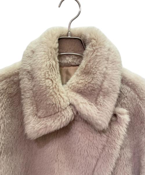 MaxMara（マックスマーラ）MaxMara (マックスマーラ) テディベア ポンチョ/ポンチョ/コート/アルパカ混/シルク混 ベージュ サイズ:UNICA/ONE SIZEの古着・服飾アイテム