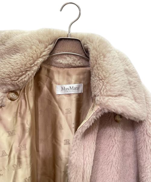 MaxMara（マックスマーラ）MaxMara (マックスマーラ) テディベア ポンチョ/ポンチョ/コート/アルパカ混/シルク混 ベージュ サイズ:UNICA/ONE SIZEの古着・服飾アイテム