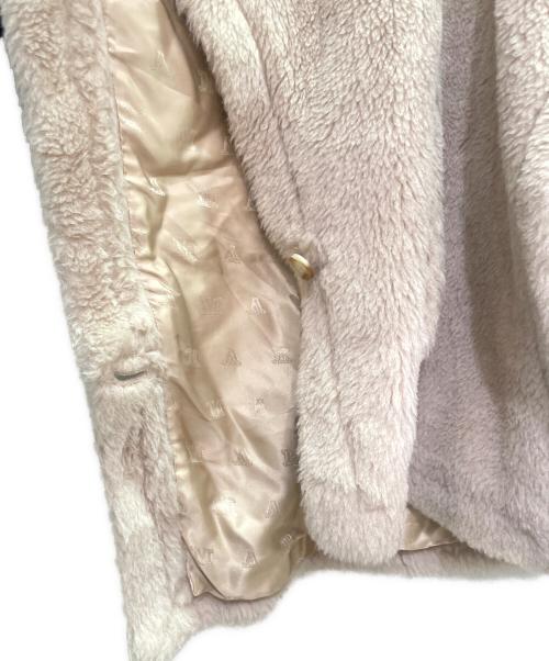 MaxMara（マックスマーラ）MaxMara (マックスマーラ) テディベア ポンチョ/ポンチョ/コート/アルパカ混/シルク混 ベージュ サイズ:UNICA/ONE SIZEの古着・服飾アイテム