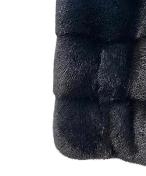 FOXEY BOUTIQUE（フォクシー ブティック）FOXEY BOUTIQUE (フォクシー ブティック) リバーシブル ミンク ファー ベスト ネイビー サイズ:38の古着・服飾アイテム