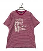 Hysteric Glamourヒステリックグラマー）の古着「HYS DEVIL pt ポケ付Tシャツ」｜ピンク
