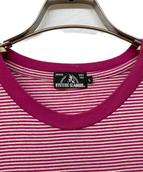 Hysteric Glamour（ヒステリックグラマー）Hysteric Glamour (ヒステリックグラマー) HYS DEVIL pt ポケ付Tシャツ ピンク サイズ:Ｌの古着・服飾アイテム