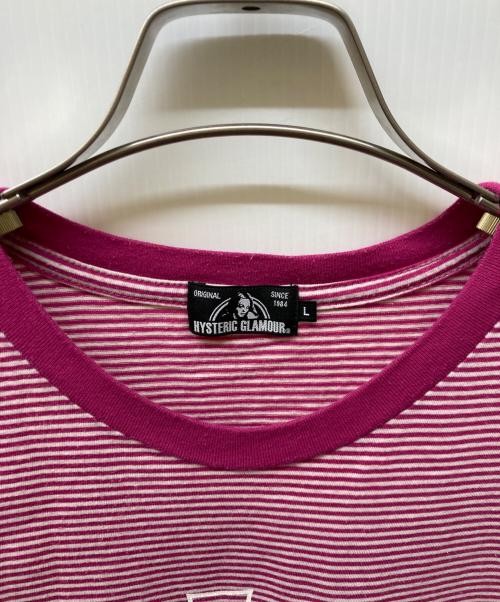 Hysteric Glamour（ヒステリックグラマー）Hysteric Glamour (ヒステリックグラマー) HYS DEVIL pt ポケ付Tシャツ ピンク サイズ:Ｌの古着・服飾アイテム