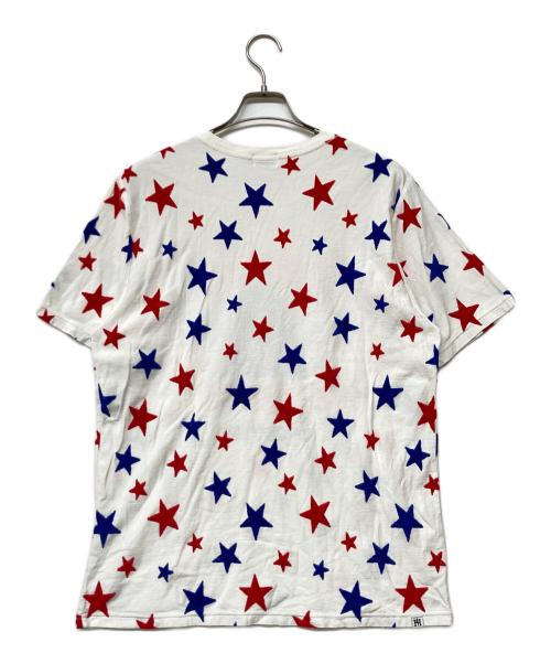 Hysteric Glamour（ヒステリックグラマー）Hysteric Glamour (ヒステリックグラマー) STAR WOMANジャカード総柄 Tシャツ ホワイト サイズ:Ｌの古着・服飾アイテム