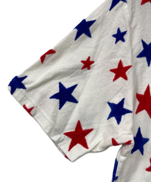 Hysteric Glamour（ヒステリックグラマー）Hysteric Glamour (ヒステリックグラマー) STAR WOMANジャカード総柄 Tシャツ ホワイト サイズ:Ｌの古着・服飾アイテム