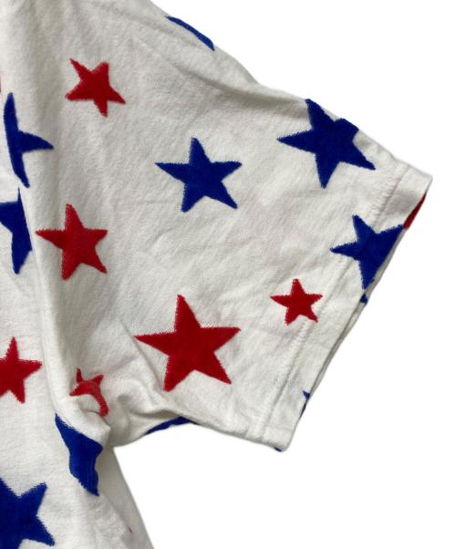 Hysteric Glamour（ヒステリックグラマー）Hysteric Glamour (ヒステリックグラマー) STAR WOMANジャカード総柄 Tシャツ ホワイト サイズ:Ｌの古着・服飾アイテム
