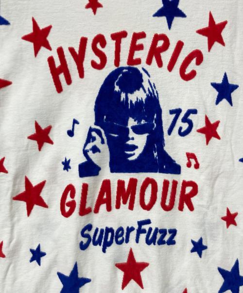 Hysteric Glamour（ヒステリックグラマー）Hysteric Glamour (ヒステリックグラマー) STAR WOMANジャカード総柄 Tシャツ ホワイト サイズ:Ｌの古着・服飾アイテム