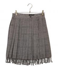 WEEKEND Max Mara（ウィークエンド マックスマーラ）の古着「チェックプリーツスカート」｜グレー
