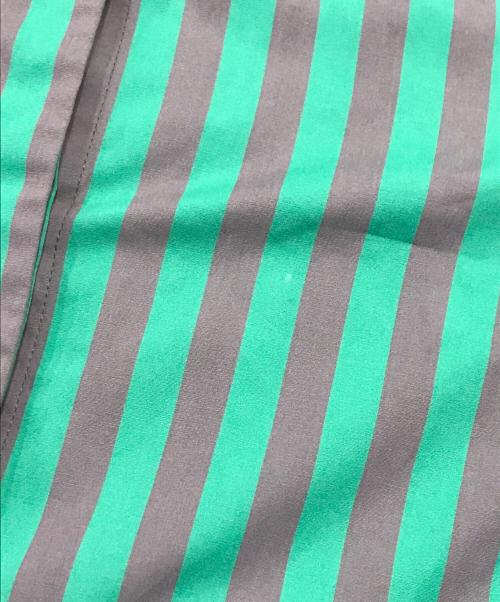 JIL SANDER（ジルサンダー）JIL SANDER (ジルサンダー) バンドカエアーストライプシャツワンピース/七分袖ワンピース グリーン サイズ:32の古着・服飾アイテム