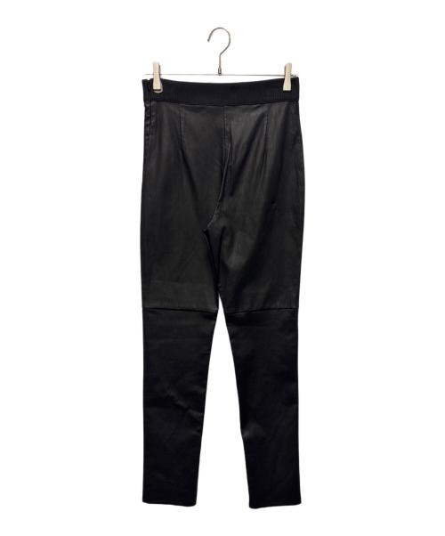 FENDI（フェンディ）FENDI (フェンディ) Leather Leggings / Leather Trousers/レザー レギンスパンツ ブラック サイズ:42の古着・服飾アイテム