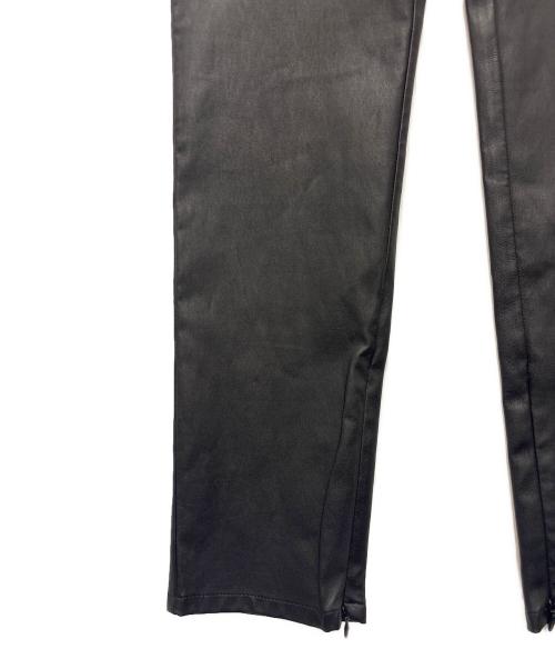FENDI（フェンディ）FENDI (フェンディ) Leather Leggings / Leather Trousers/レザー レギンスパンツ ブラック サイズ:42の古着・服飾アイテム