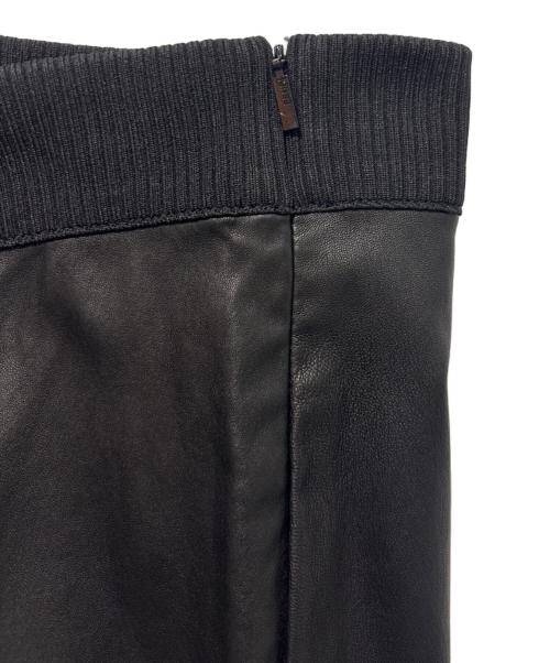 FENDI（フェンディ）FENDI (フェンディ) Leather Leggings / Leather Trousers/レザー レギンスパンツ ブラック サイズ:42の古着・服飾アイテム