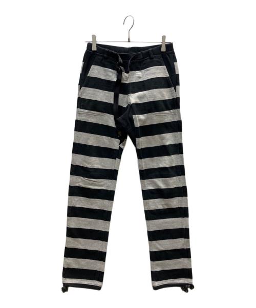 WEST RIDE（ウエストライド）WEST RIDE (ウエストライド) ボーダーパンツ グレー サイズ:SIZE　28の古着・服飾アイテム