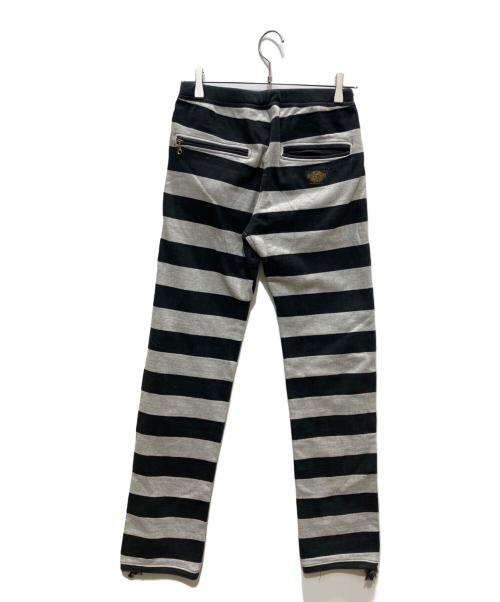 WEST RIDE（ウエストライド）WEST RIDE (ウエストライド) ボーダーパンツ グレー サイズ:SIZE　28の古着・服飾アイテム