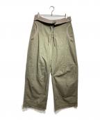 COYSEIOコイセイオ）の古着「Flow Fold Pants」｜オリーブ