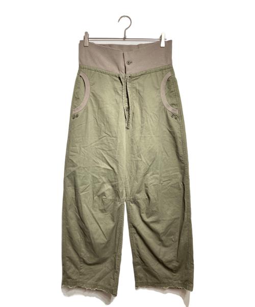COYSEIO（コイセイオ）COYSEIO (コイセイオ) Flow Fold Pants オリーブ サイズ:2の古着・服飾アイテム
