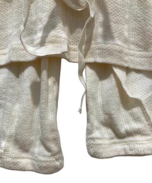 BEAMS BOY（ビームスボーイ）BEAMS BOY (ビームスボーイ) ラッフル カーディガン アイボリー サイズ:SIZE　2の古着・服飾アイテム