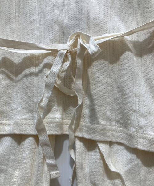 BEAMS BOY（ビームスボーイ）BEAMS BOY (ビームスボーイ) ラッフル カーディガン アイボリー サイズ:SIZE　2の古着・服飾アイテム