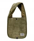 PORTER×B印YOSHIDAポーター×ビージルシヨシダ）の古着「スウェードハンドバッグ」｜オリーブ