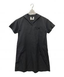 MHL（マーガレットハウエル）の古着「SANDED COTTON LINEN ワンピース」｜ブラック