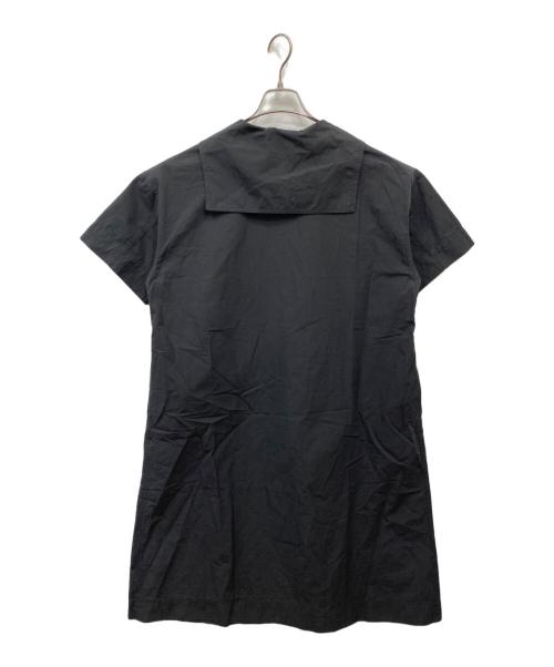 MHL（マーガレットハウエル）MHL (マーガレットハウエル) SANDED COTTON LINEN ワンピース ブラック サイズ:1の古着・服飾アイテム
