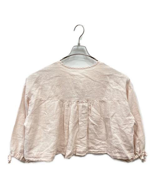 nest Robe（ネストローブ）nest Robe (ネストローブ) 超撥水ギャザースリーブショートシャツ ピンク サイズ:FREEの古着・服飾アイテム