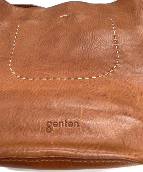 genten（ゲンテン）genten (ゲンテン) レザーショルダーバッグ ブラウンの古着・服飾アイテム