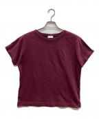 DRIES VAN NOTENドリスヴァンノッテン）の古着「コットンTシャツ」｜ワインレッド