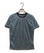 beautiful peopleビューティフルピープル）の古着「Bright Jersey Reversible Ringer T」｜ブルー×ブラック