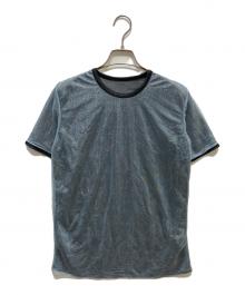 beautiful people（ビューティフルピープル）の古着「Bright Jersey Reversible Ringer T」｜ブルー×ブラック